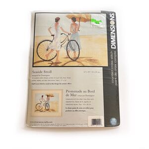 Dimensions SEASIDE STROLL Dominguez Vintage Cross Stitch Kit 35197 New Sealed